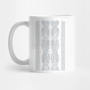 Cable Knit 1 Gray Mug